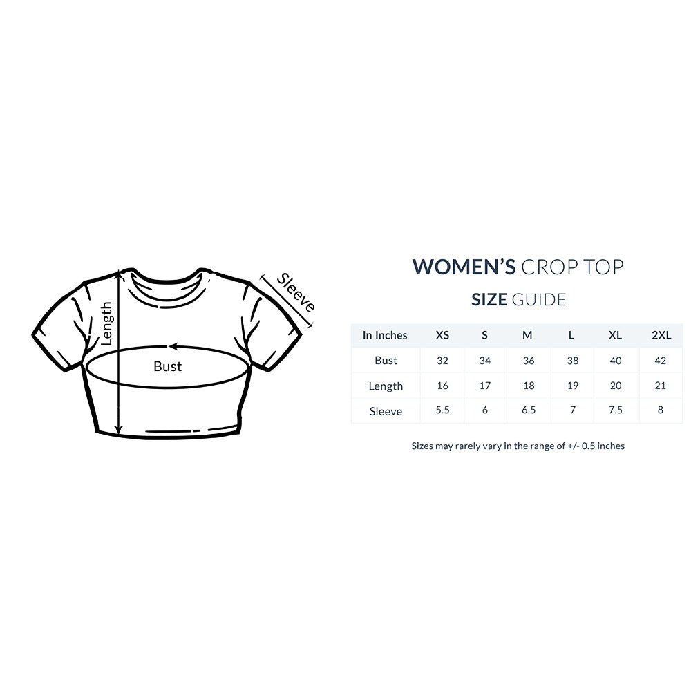 Crop top- color splash
