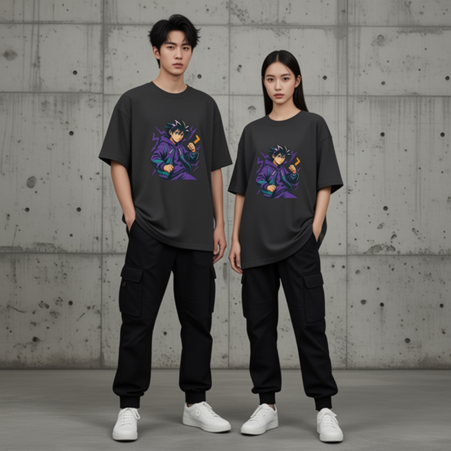 oversized purple anime