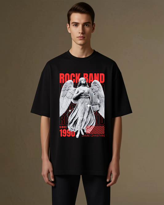 men's rock band tee