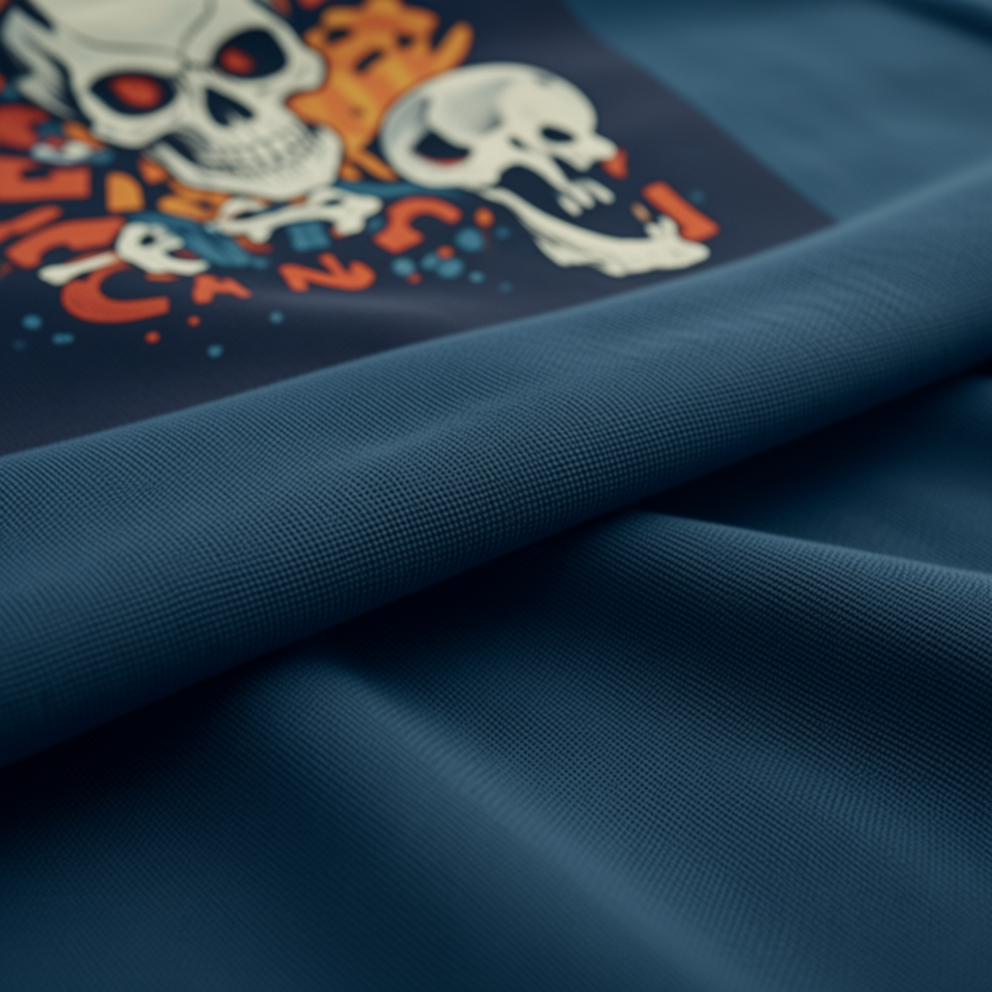 oversized skull graphic tee