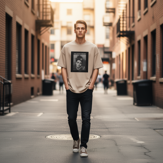 premium oversized portrait tee