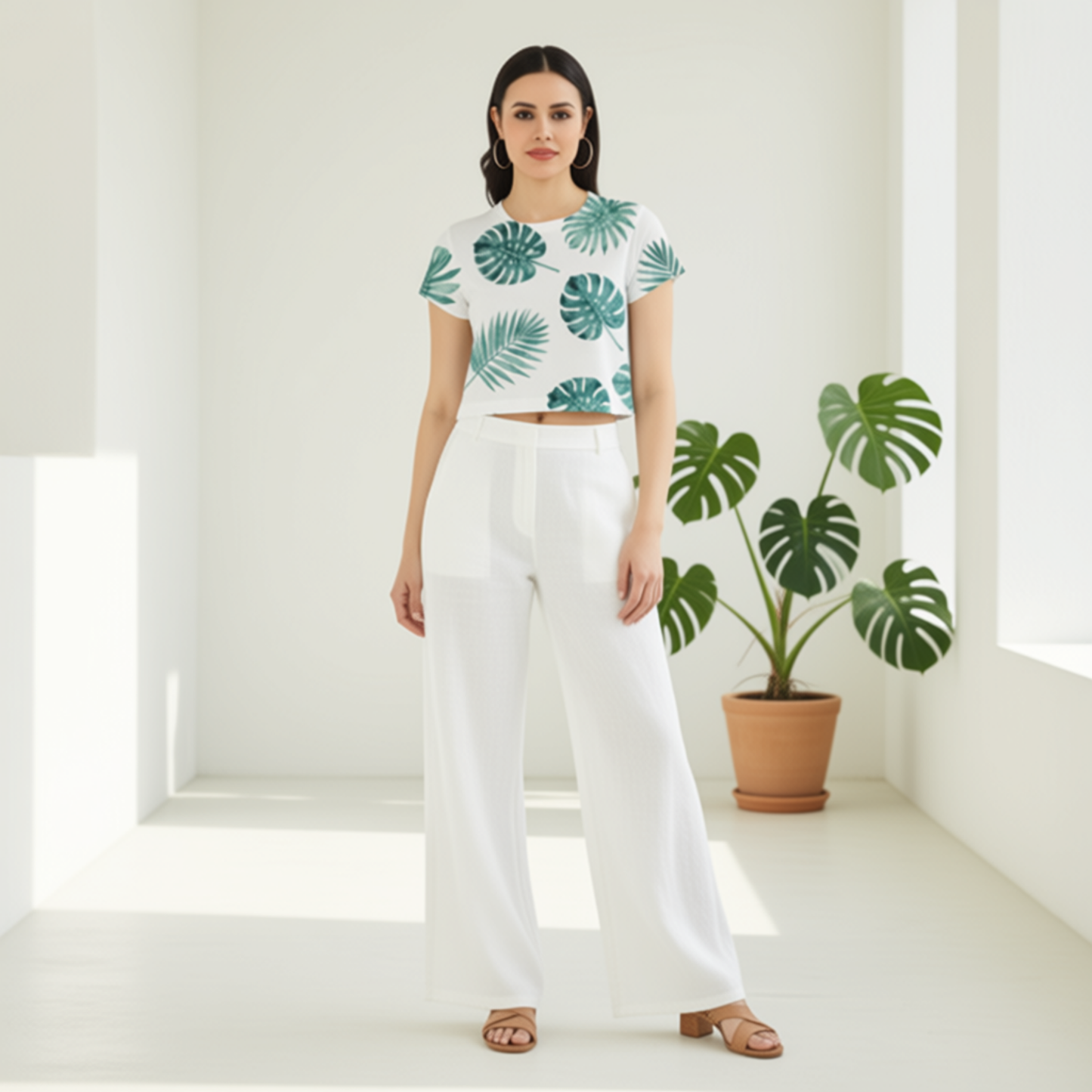 AOP Crop Top