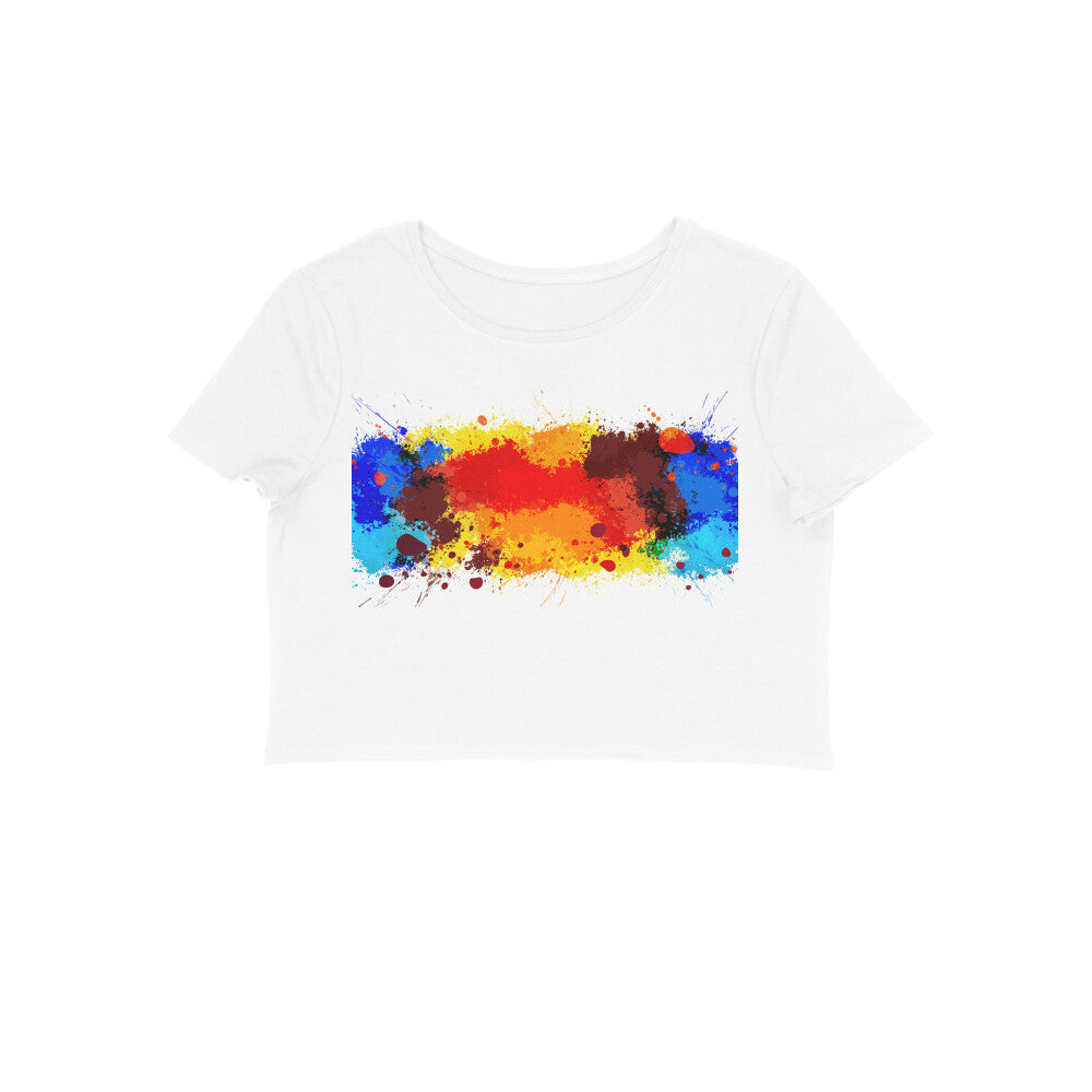 Crop top- color splash