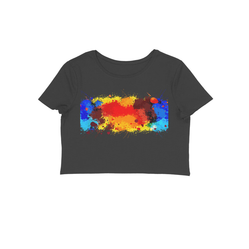 Crop top- color splash