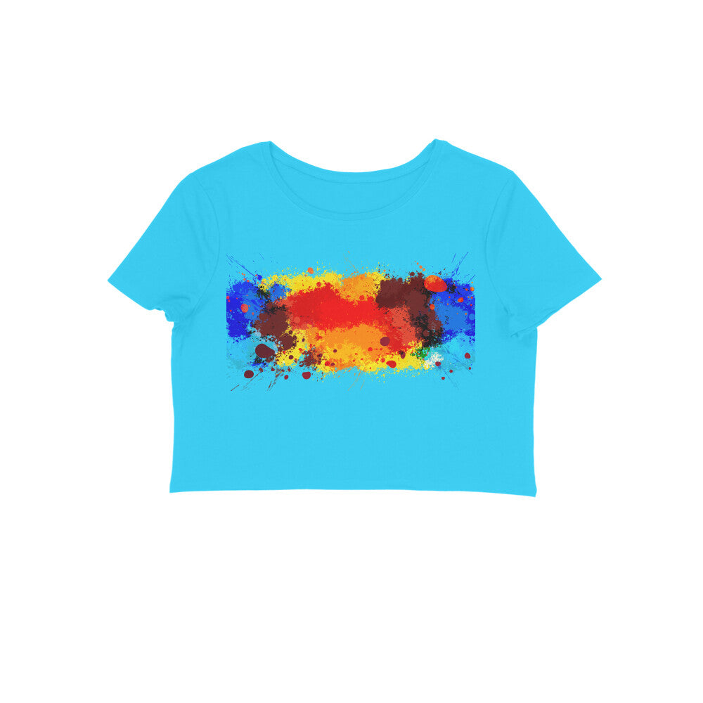 Crop top- color splash