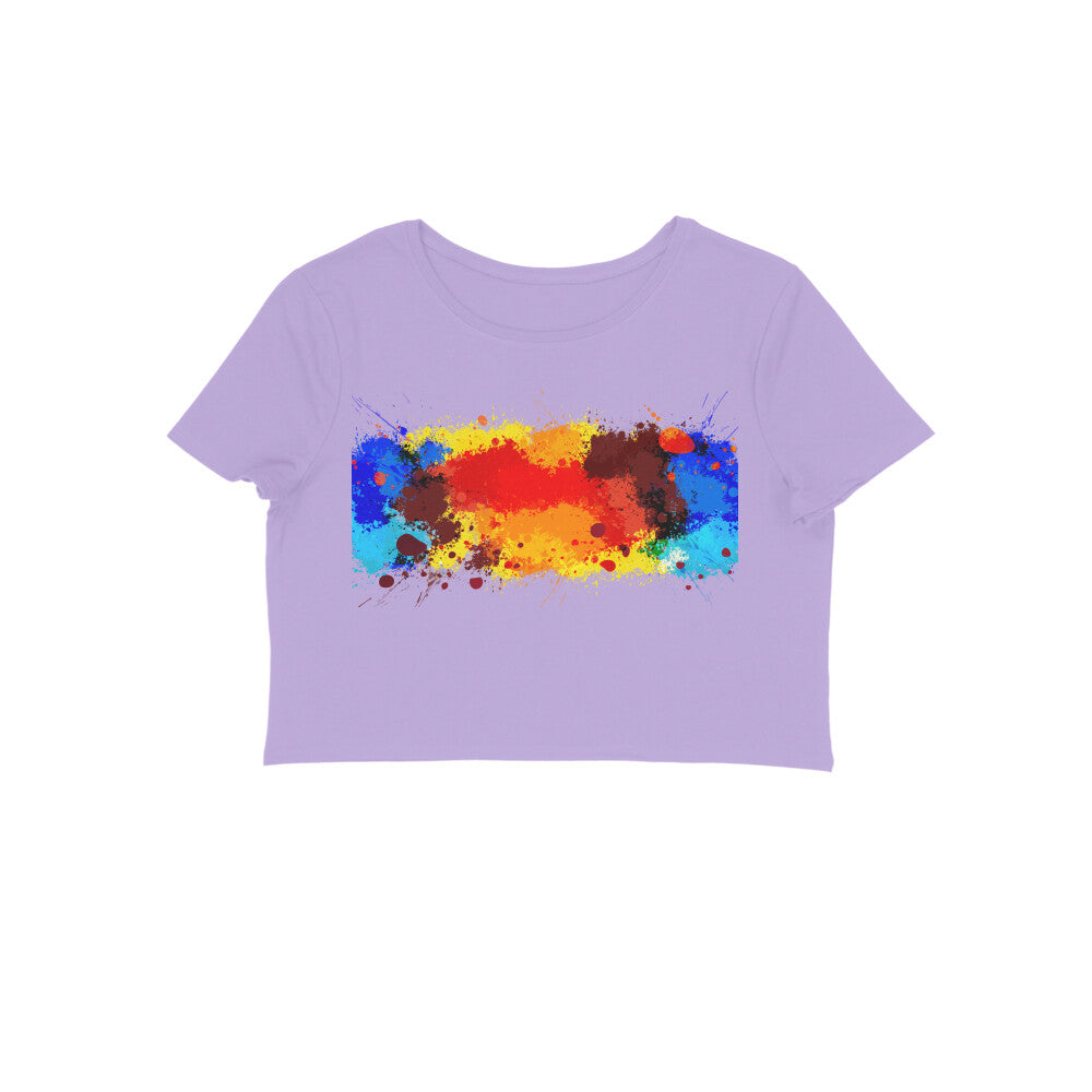 Crop top- color splash
