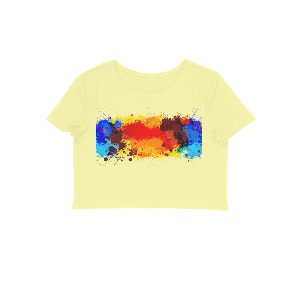Crop top- color splash