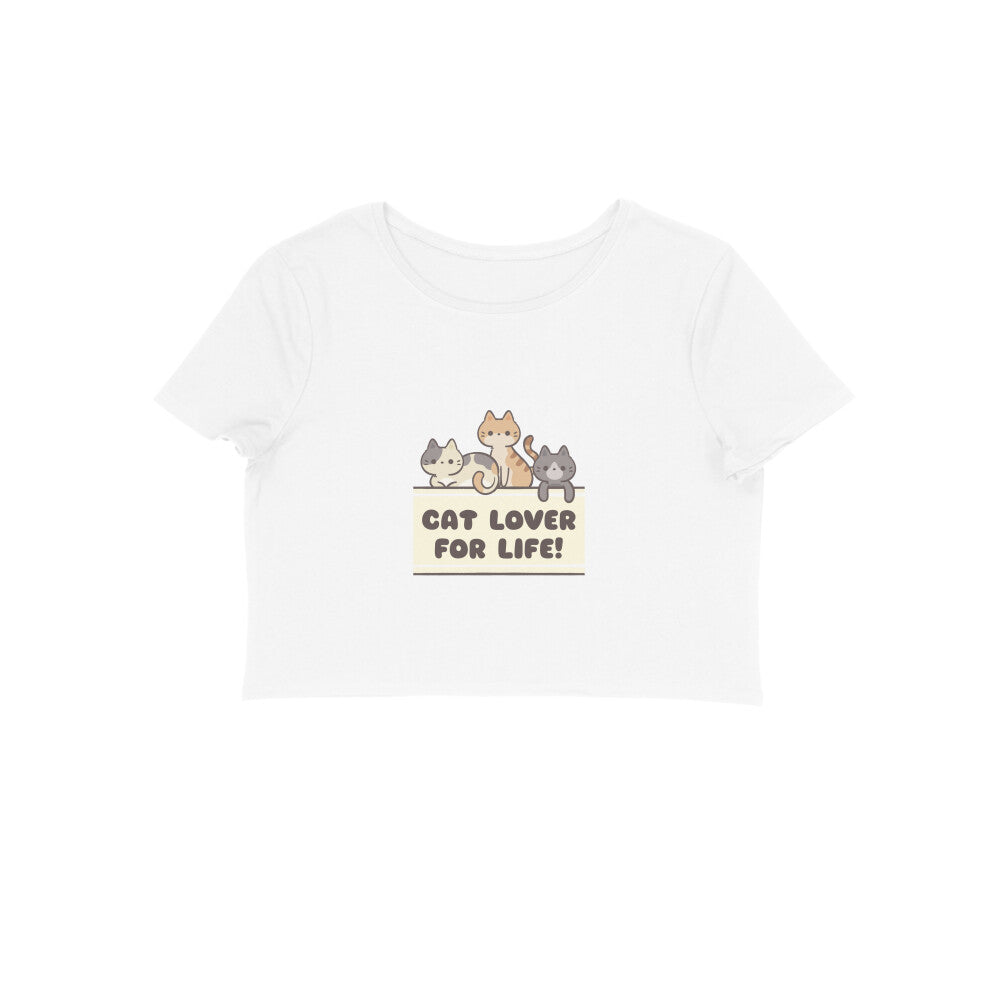women croptop- cat lover