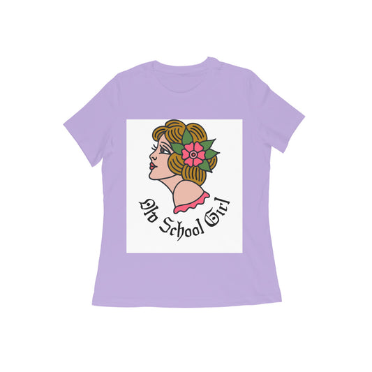 women tee old school
