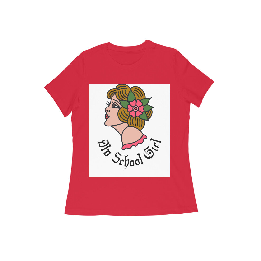 women tee old school